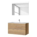 Badezimmerset MYBA I 2-teilig 100cm Braun/Eiche Dekor | Braun