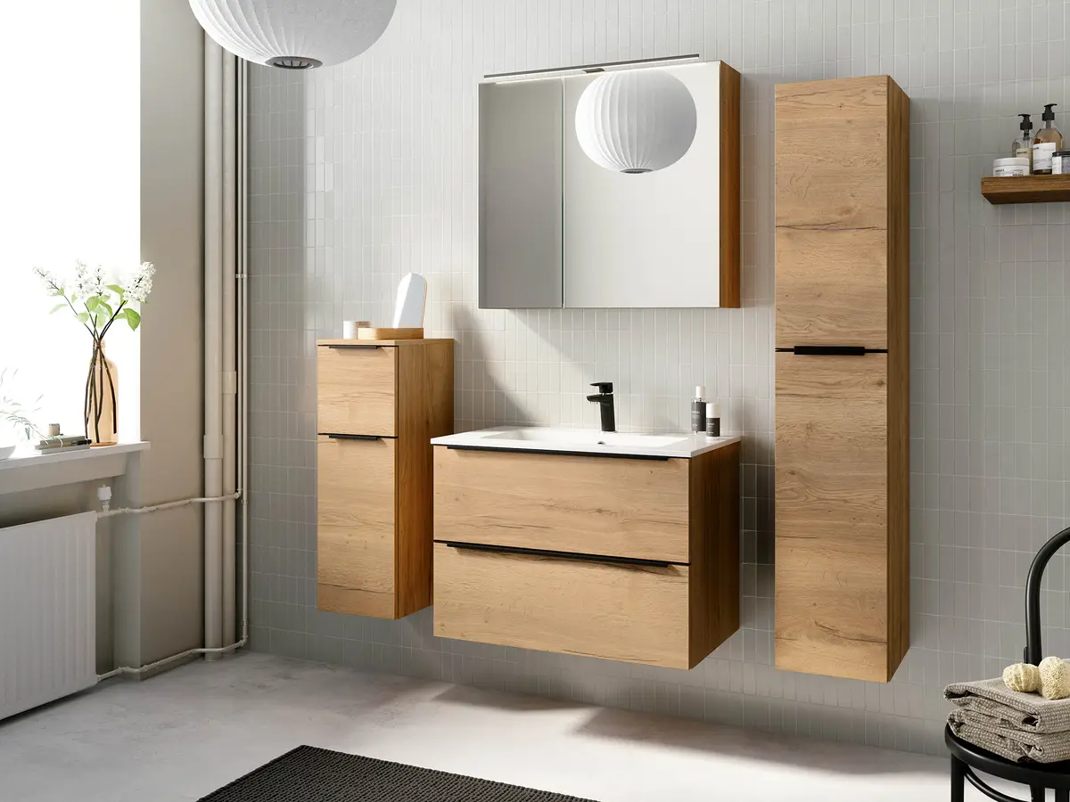 Badezimmerset MYBA IV 2-teilig 80cm | Braun