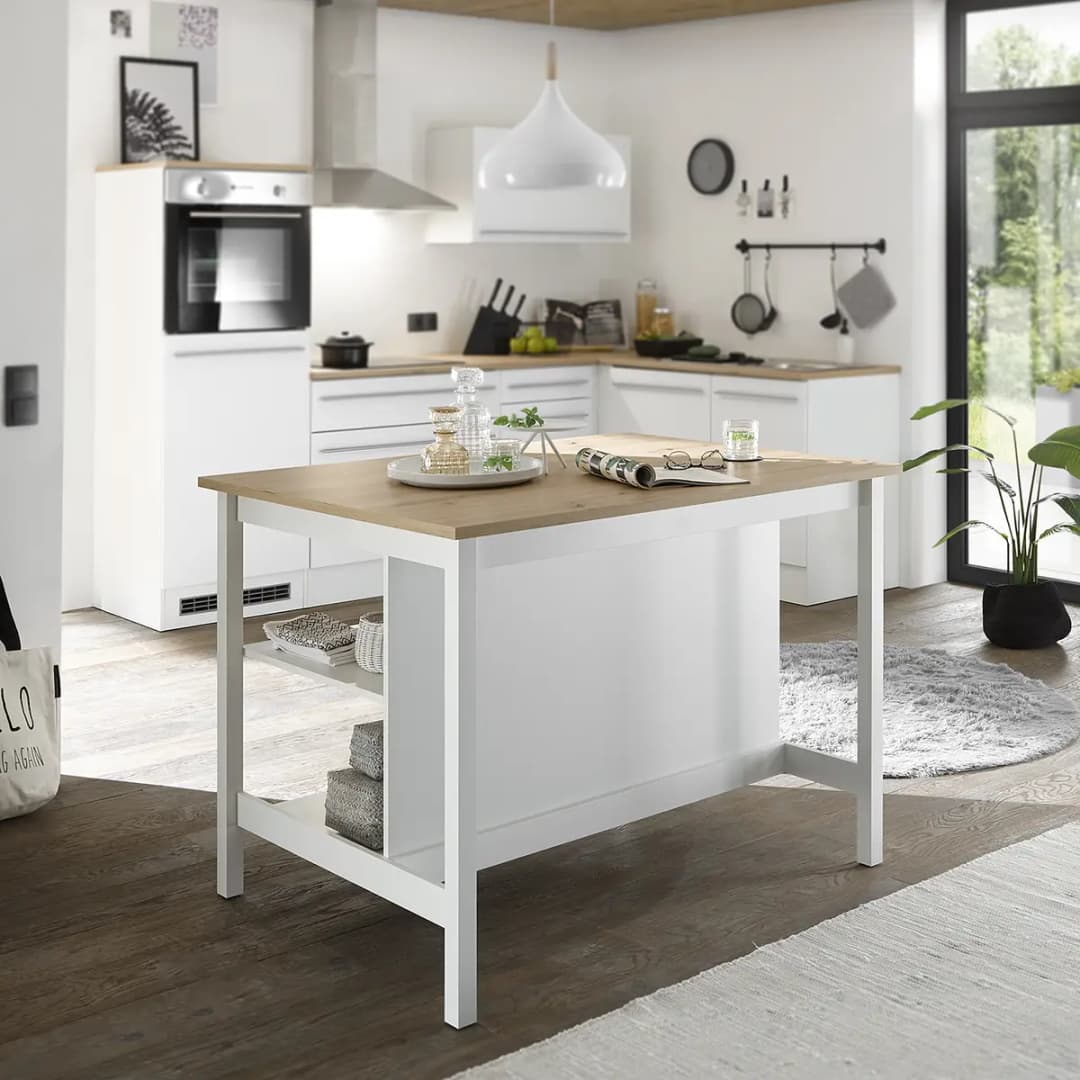 Kücheninsel Lille | Weiß
