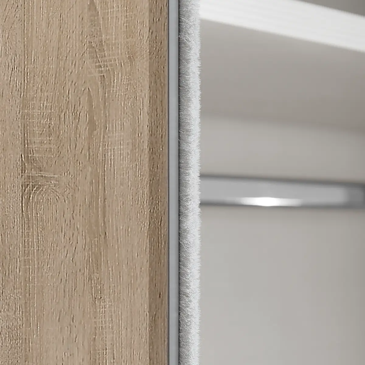 Schwebetürenschrank Typ D | Braun