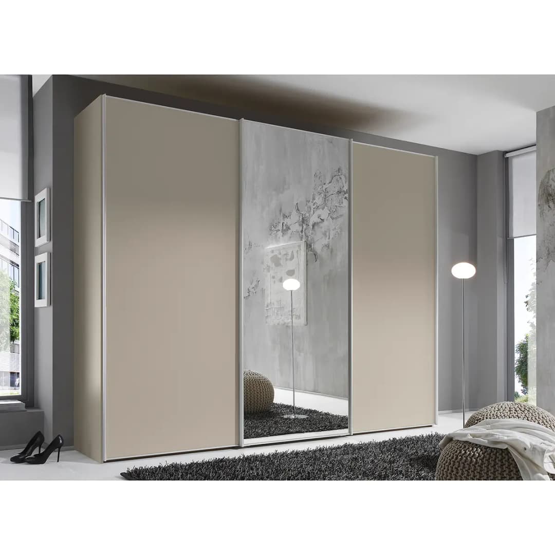 Schwebetürenschrank Typ D | Braun