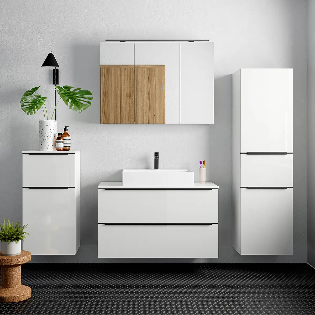 Badezimmerset MYBA XXV | Weiß