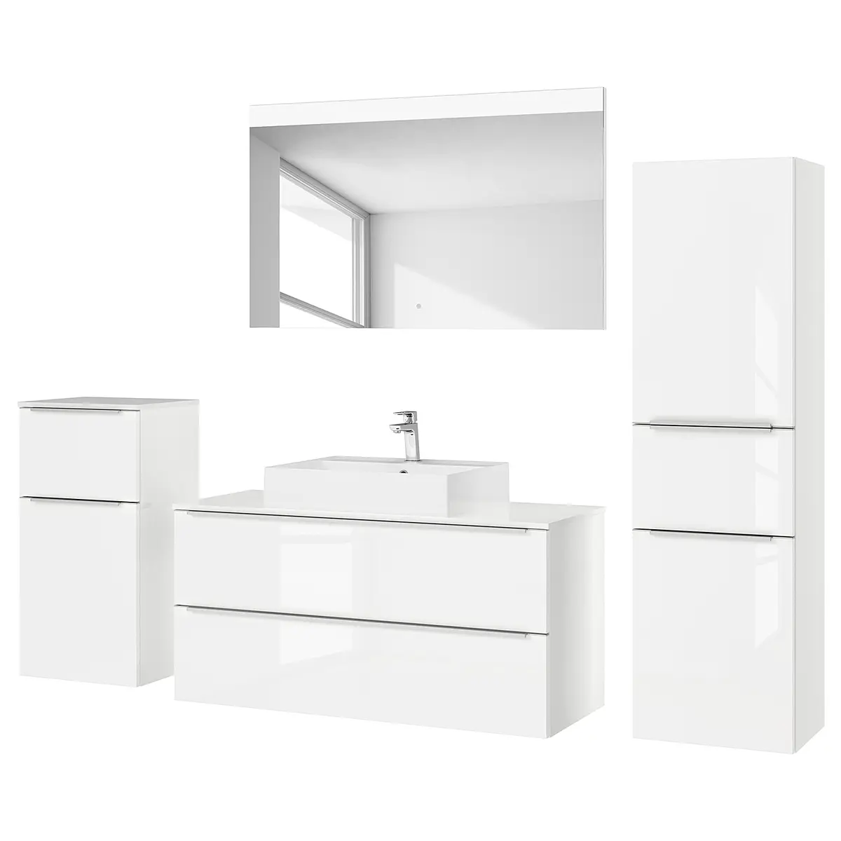 Badezimmerset MYBA XXII | Weiß