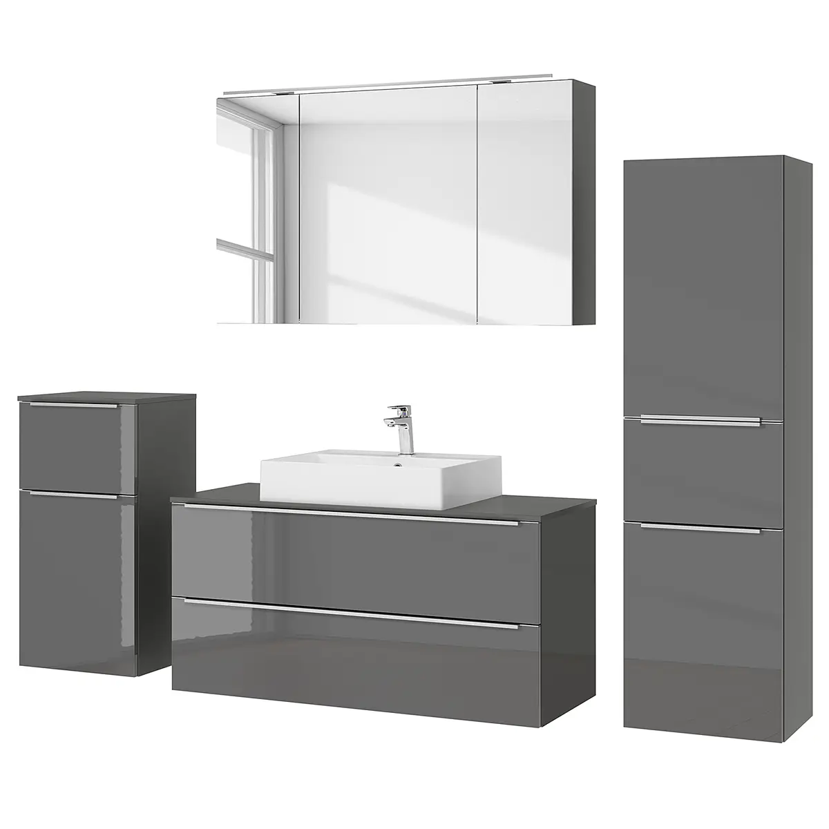 Badezimmerset MYBA XXIV | Grau