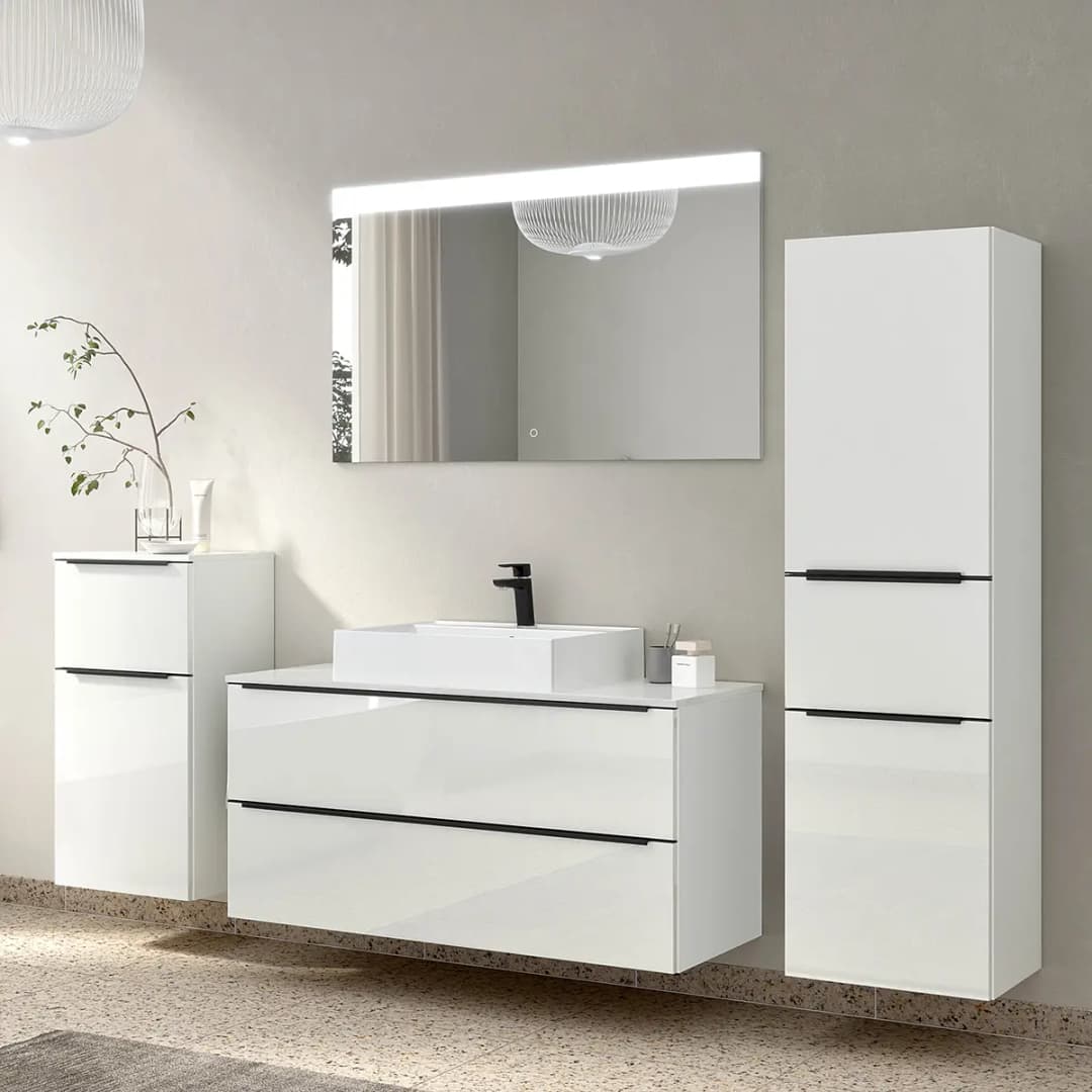 Badezimmerset MYBA XXIII 4-teilig | Weiß