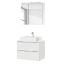 Badezimmerset MYBA XX 2-teilig 80cm Weiß/Weiß | Weiß
