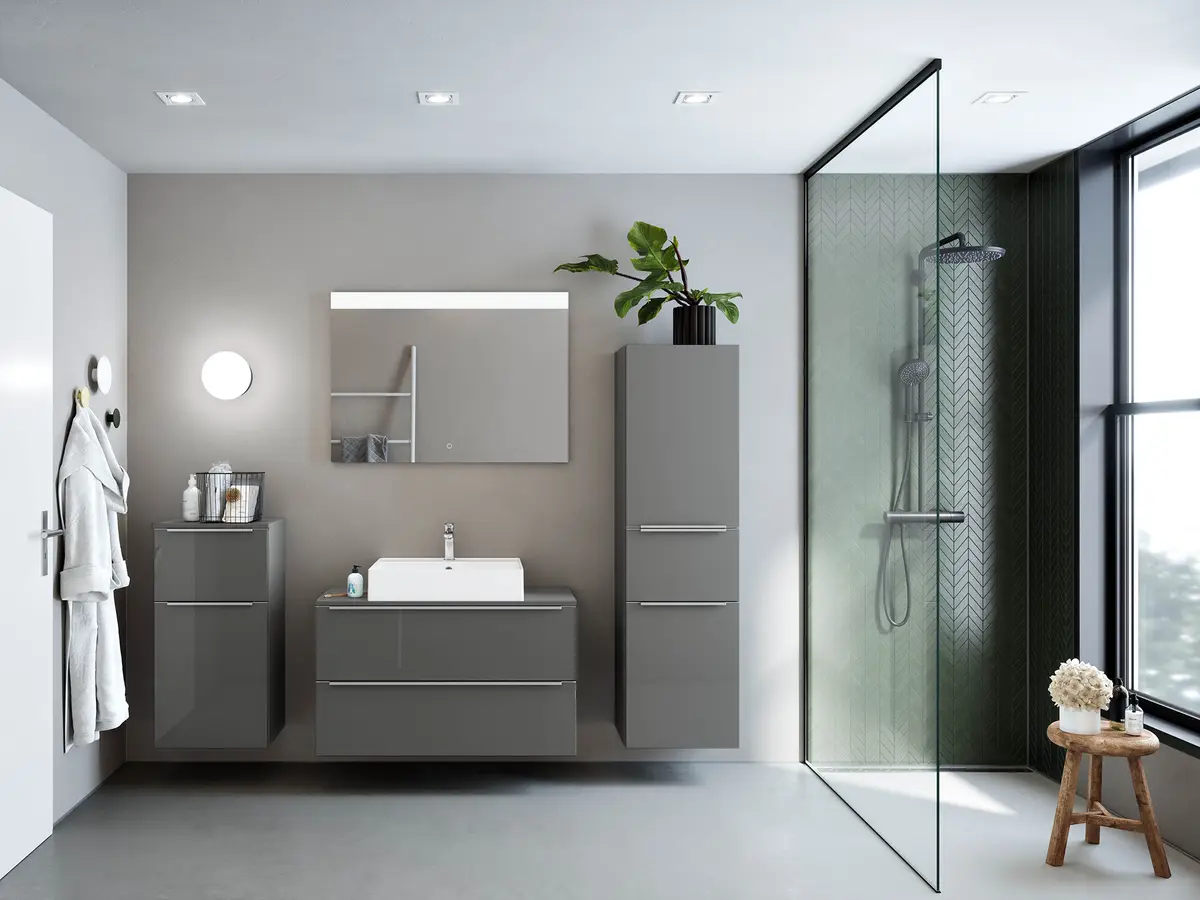 Badezimmerset MYBA XVIII | Grau