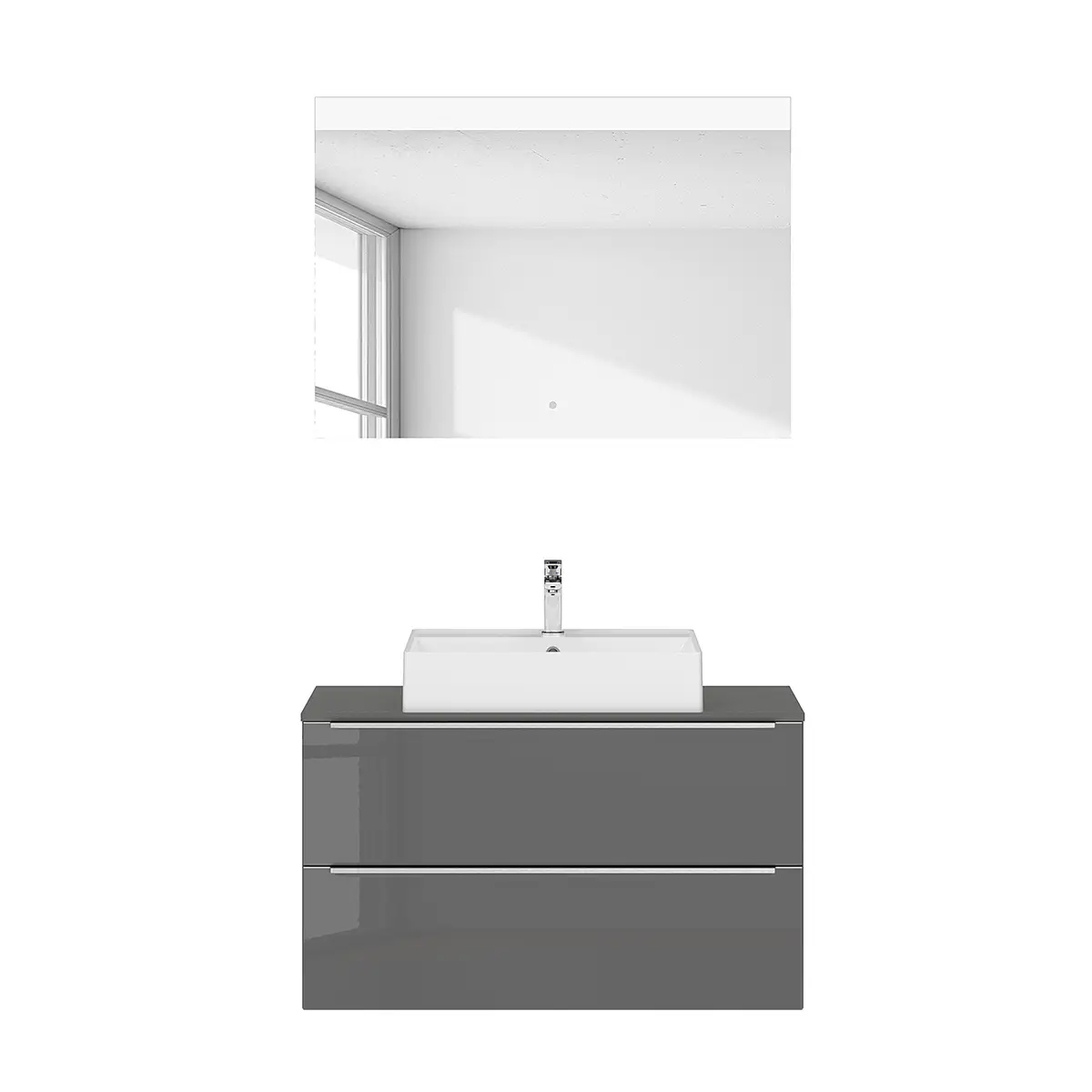 Badezimmerset MYBA XVIII | Grau