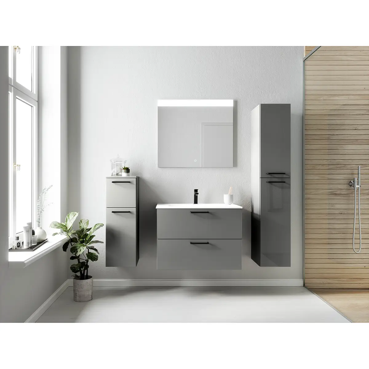 Badezimmerset MYBA XV | Grau