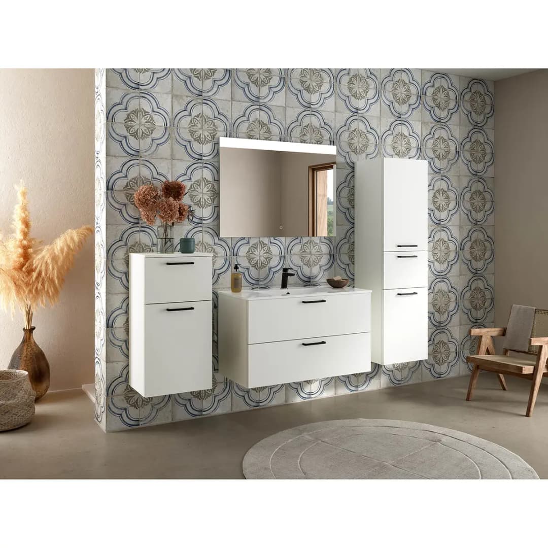 Badezimmerset MYBA XI 2-teilig 100cm | Weiß