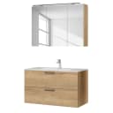 Badezimmerset MYBA XIII 2-teilig 100cm | Braun