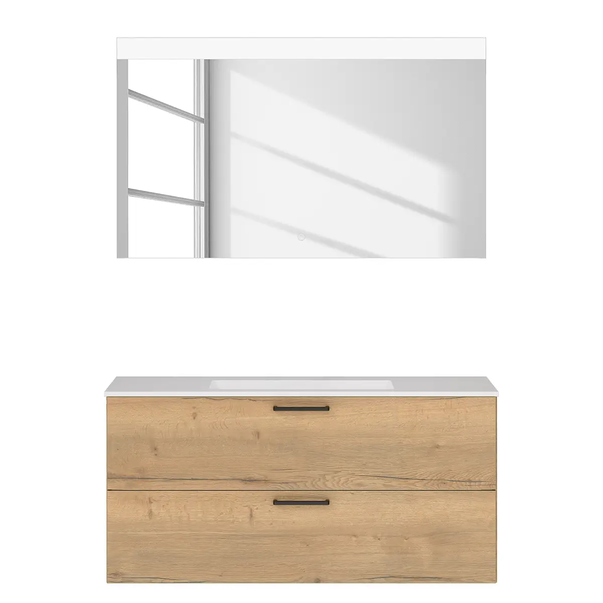 Badezimmerset MYBA XI 2-teilig 120cm | Braun