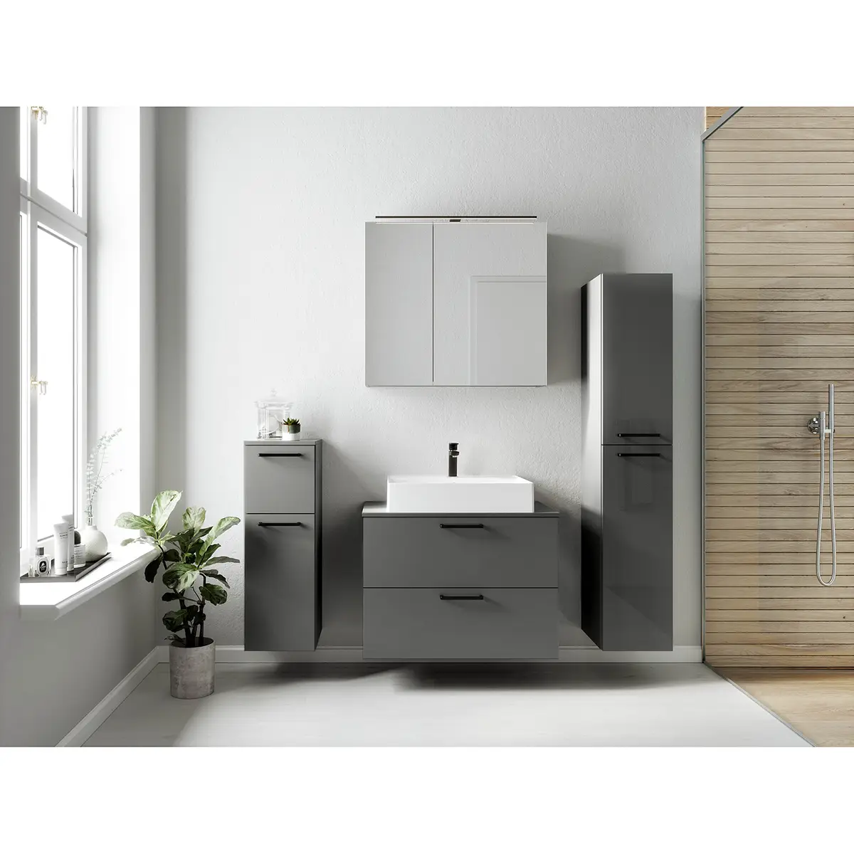 Badezimmerset MYBA XXXIII | Grau