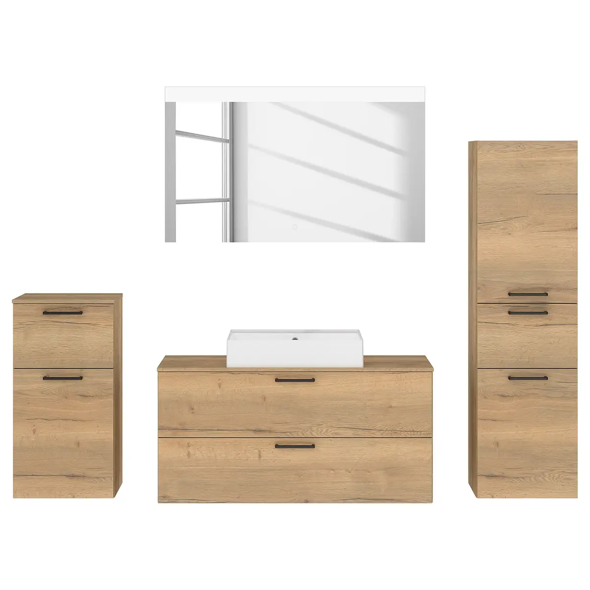 Badezimmerset MYBA XXXI 4-teilig 210cm | Braun
