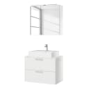 Badezimmerset MYBA XXVIII 2-teilig 80cm Weiß/Weiß | Weiß
