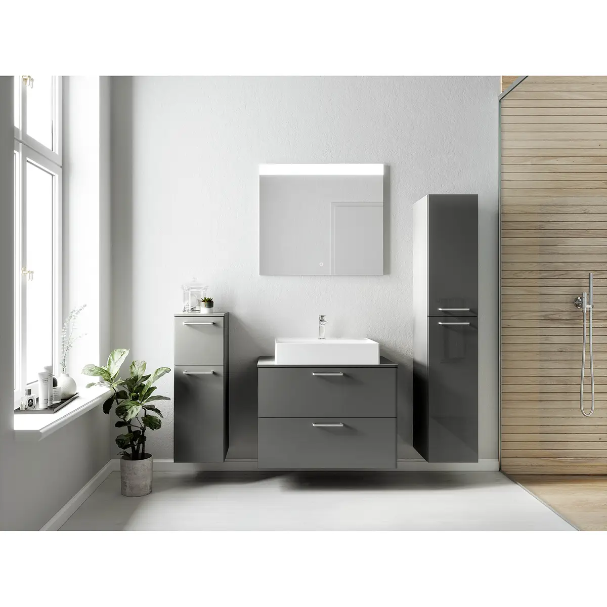Badezimmerset MYBA XXVI | Grau