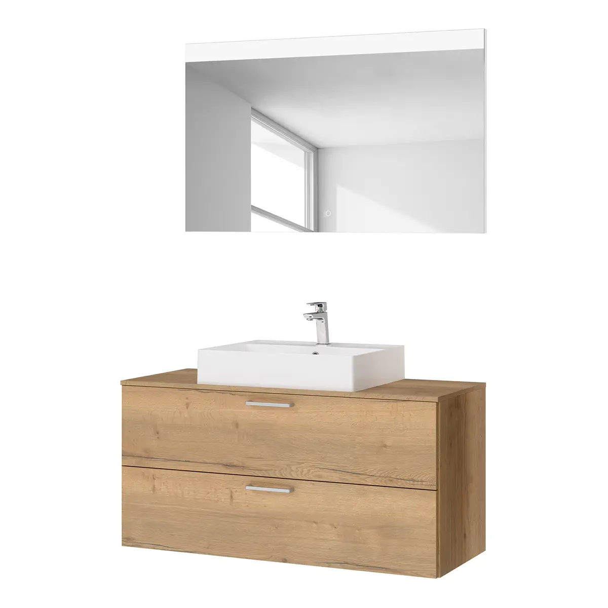 Badezimmerset MYBA XXVI 2-teilig 120cm | Braun