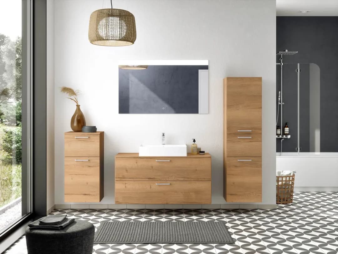 Badezimmerset MYBA XXVI 2-teilig 120cm | Braun