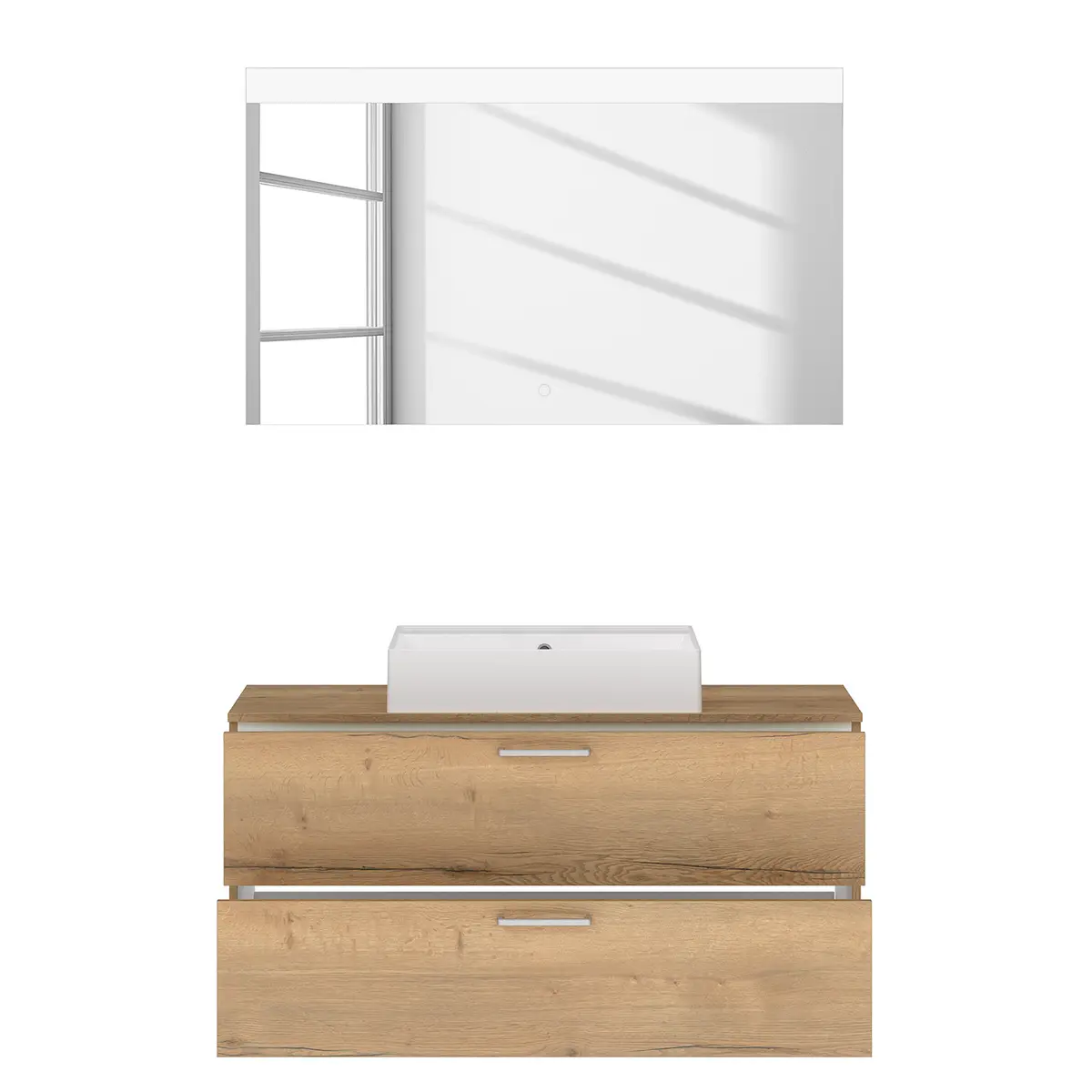 Badezimmerset MYBA XXVI 2-teilig 120cm | Braun
