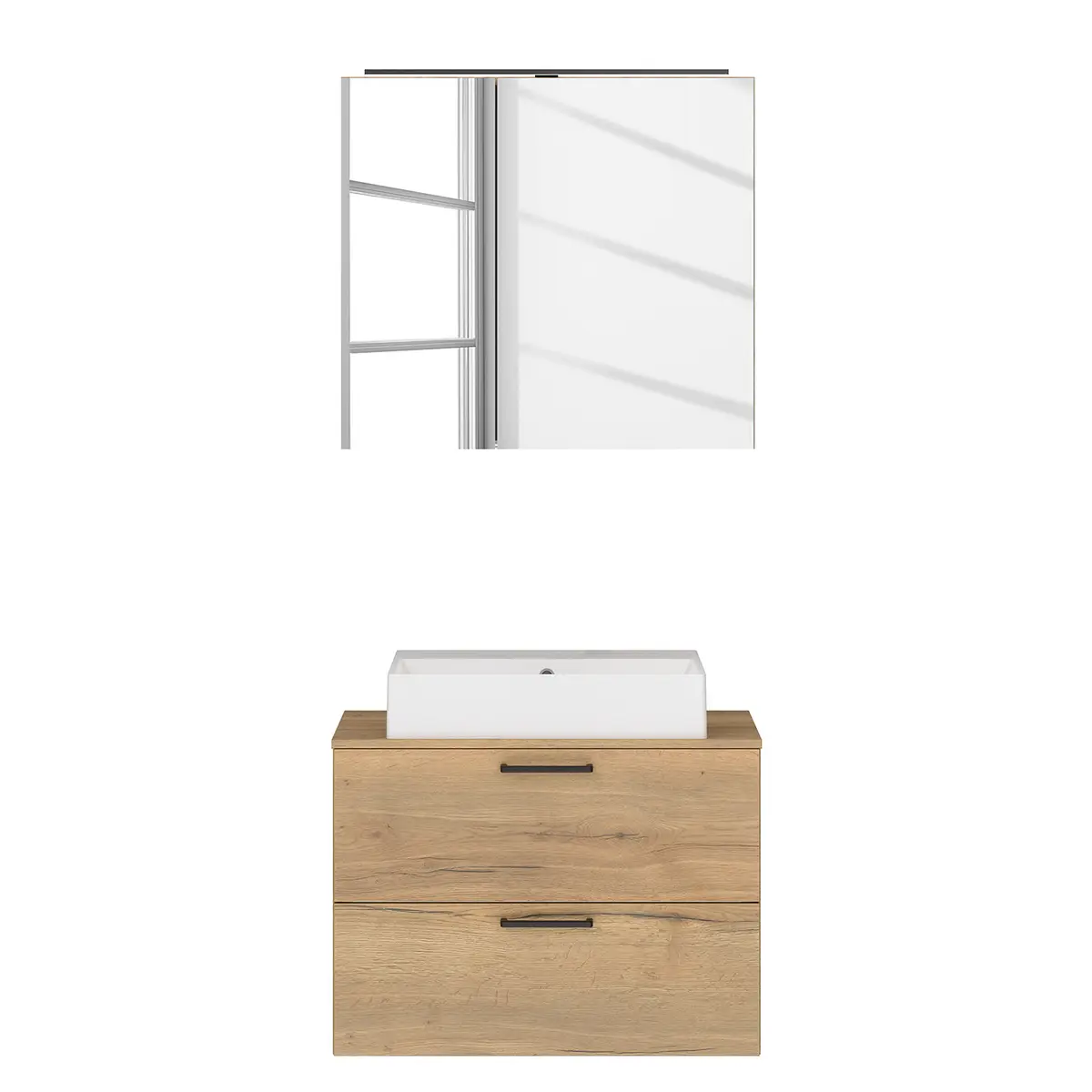 Badezimmerset MYBA XXIV 2-teilig 80cm | Braun