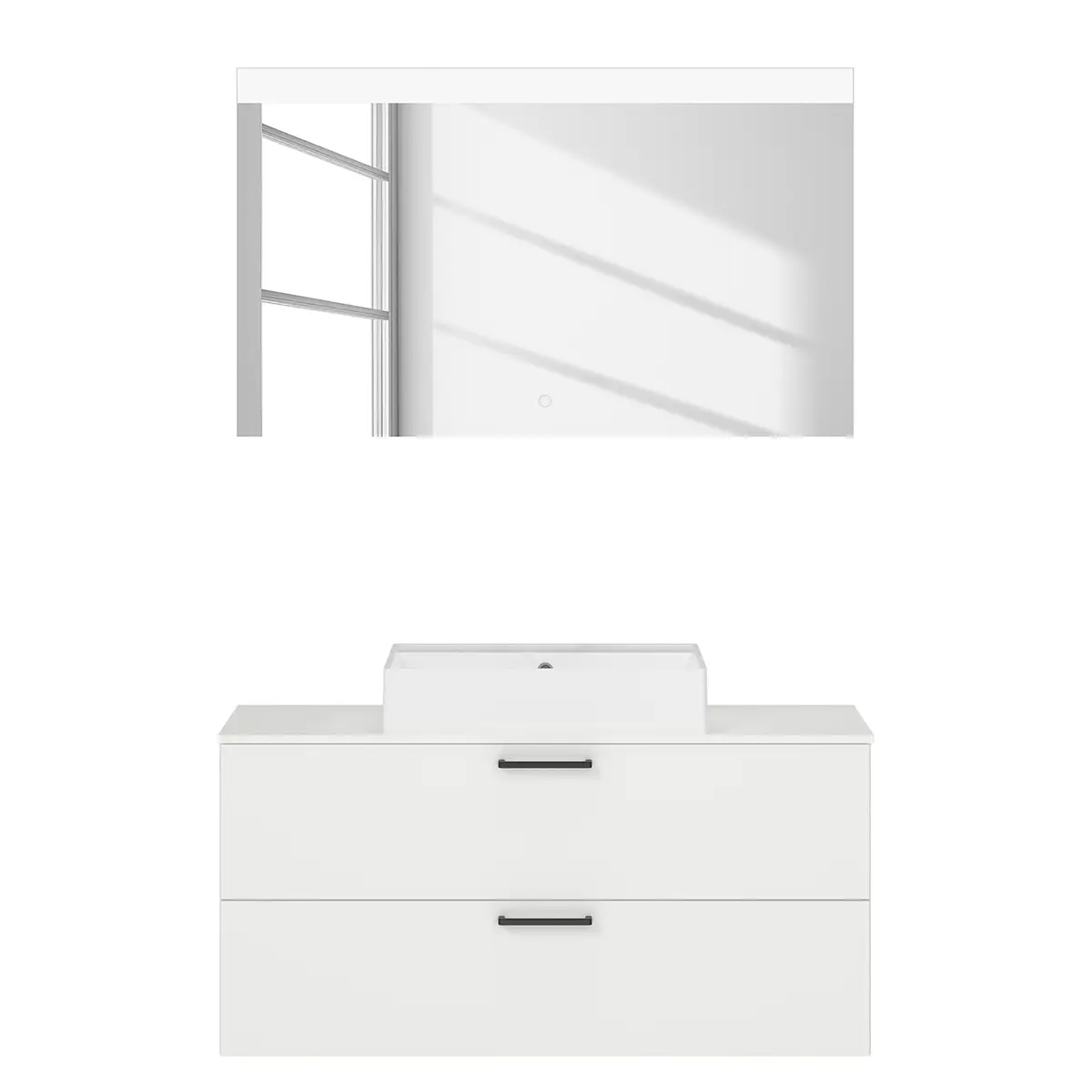 Badezimmerset MYBA XXVII 2-teilig 120cm Weiß/Weiß | Weiß