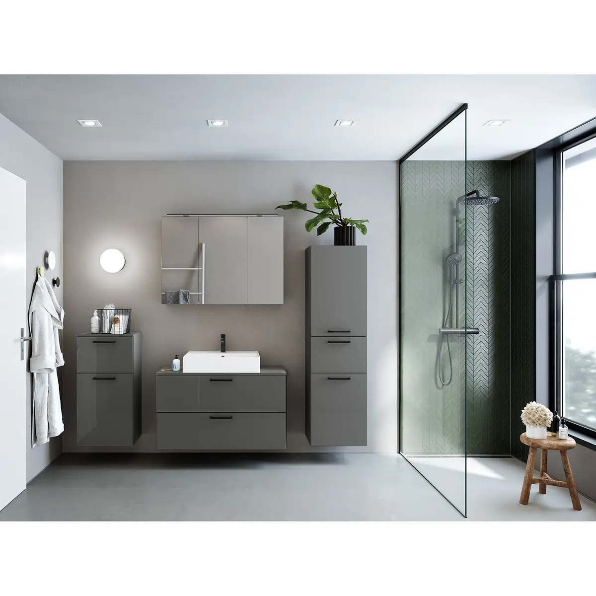 Badezimmerset MYBA XXXIII | Grau