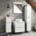 Badezimmerset MYBA XXXVIII 4-teilig 120cm Weiß/Weiß | Weiß