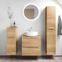 Badezimmerset MYBA LII 4-teilig 120cm Braun/Eiche Dekor | Braun