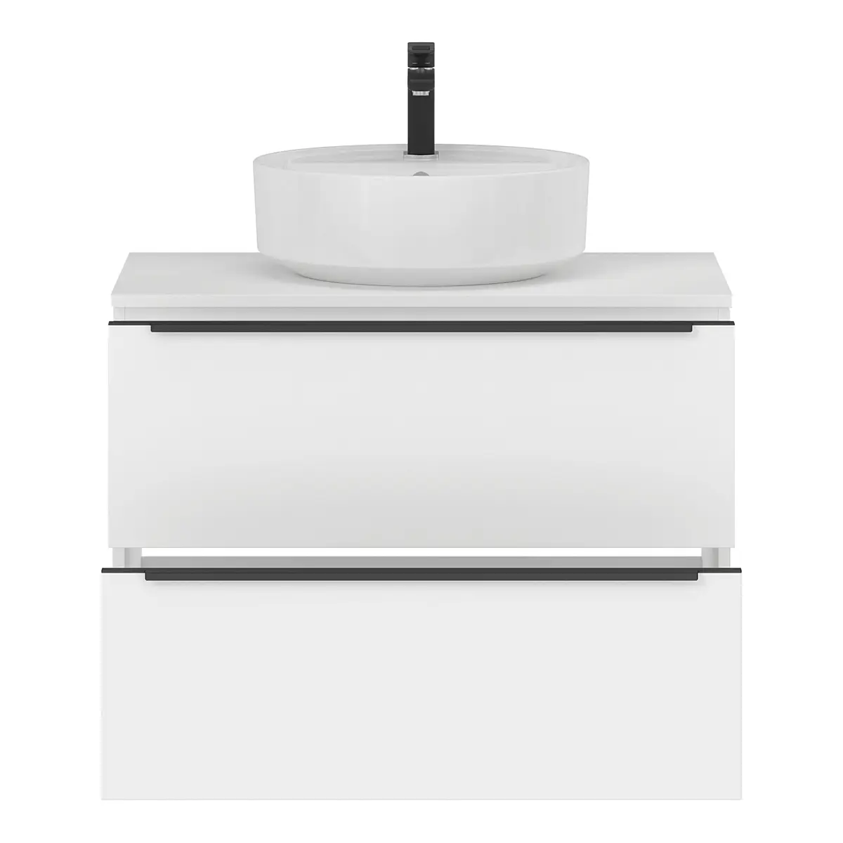 Waschtisch MYBA X 80cm Weiß/Matt Weiß | Weiß