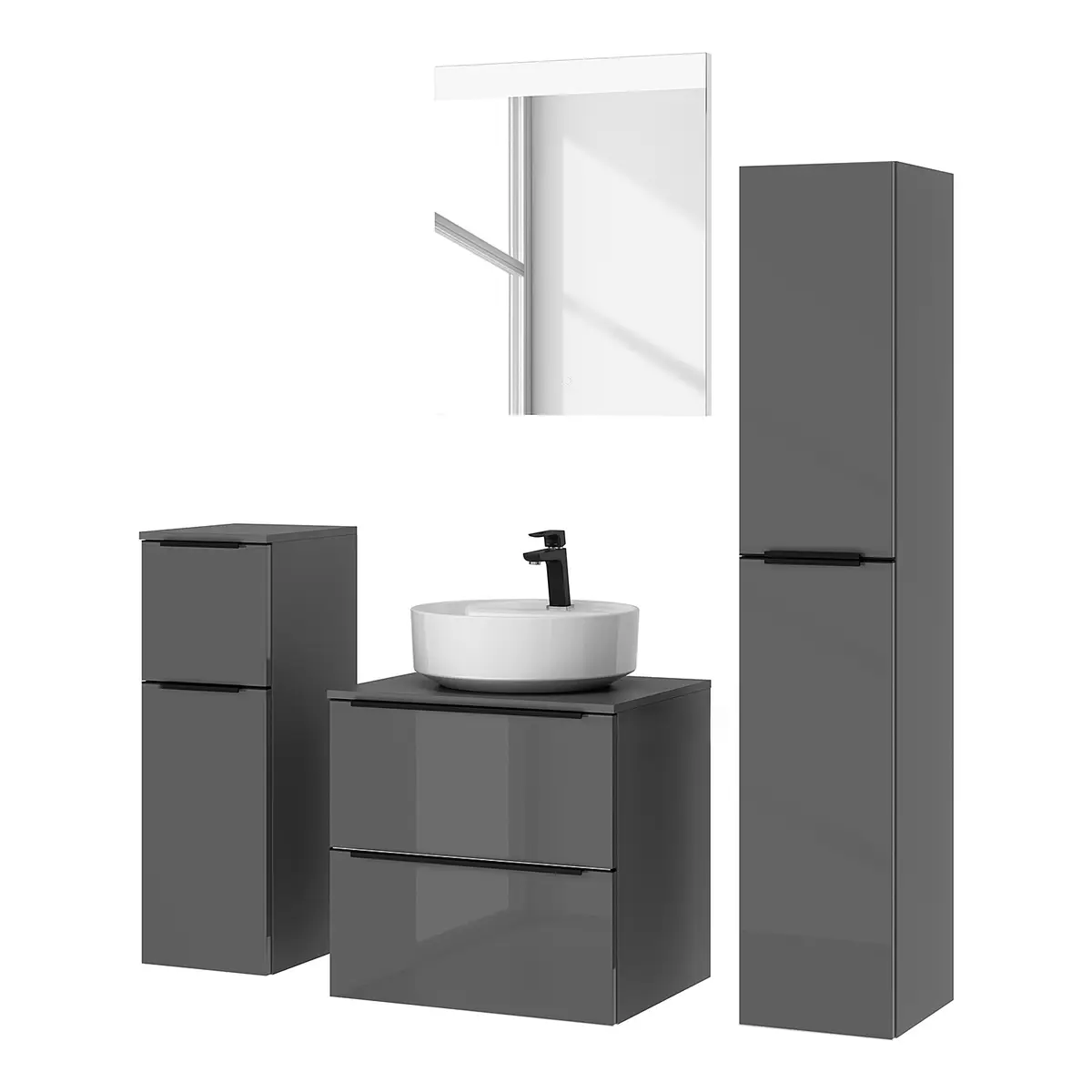 Badezimmerset MYBA XXXIX | Grau
