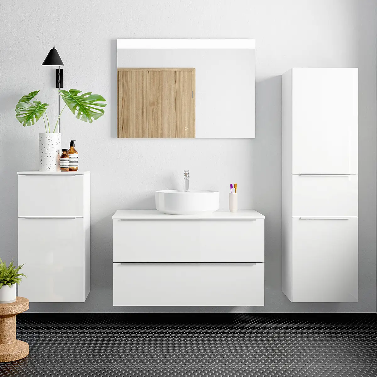 Badezimmerset MYBA XXXVIII | Weiß