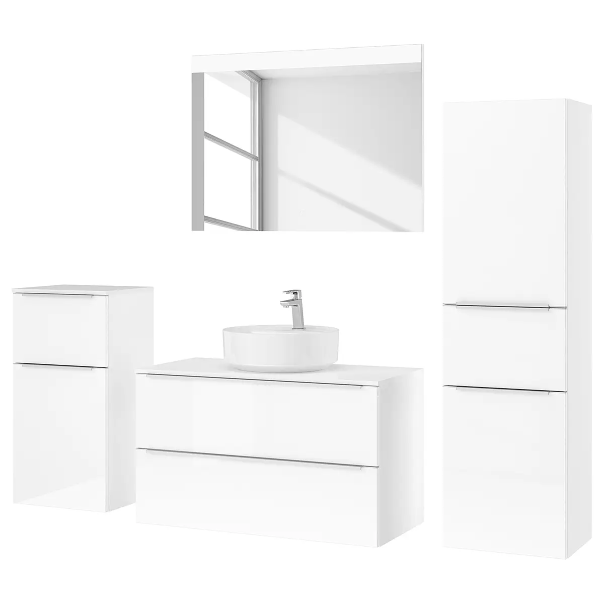 Badezimmerset MYBA XXXVIII | Weiß