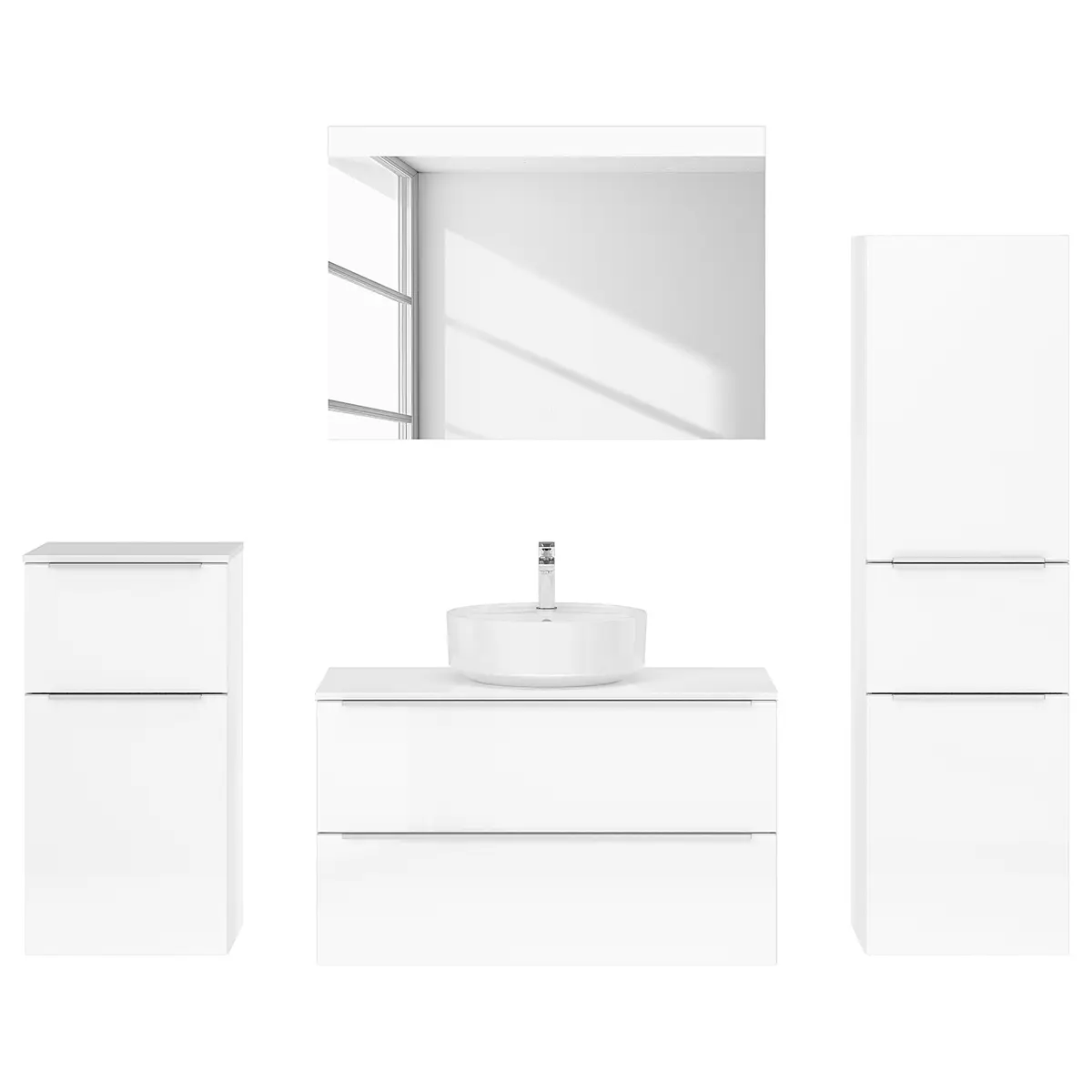 Badezimmerset MYBA XXXVIII | Weiß