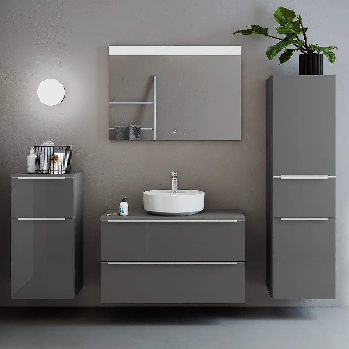 Badezimmerset MYBA XXXVIII | Grau