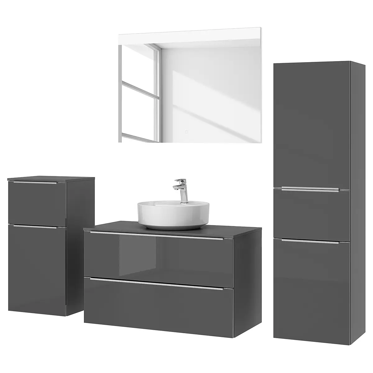 Badezimmerset MYBA XXXVIII | Grau