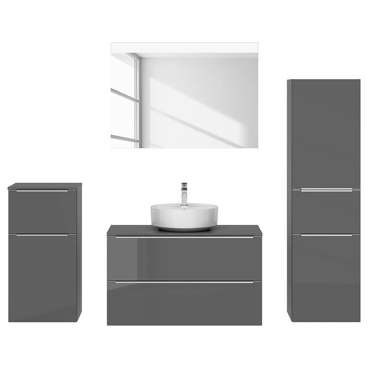 Badezimmerset MYBA XXXVIII | Grau