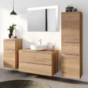Badezimmerset MYBA XXXVIII 4-teilig 190cm Braun/Eiche Dekor | Braun