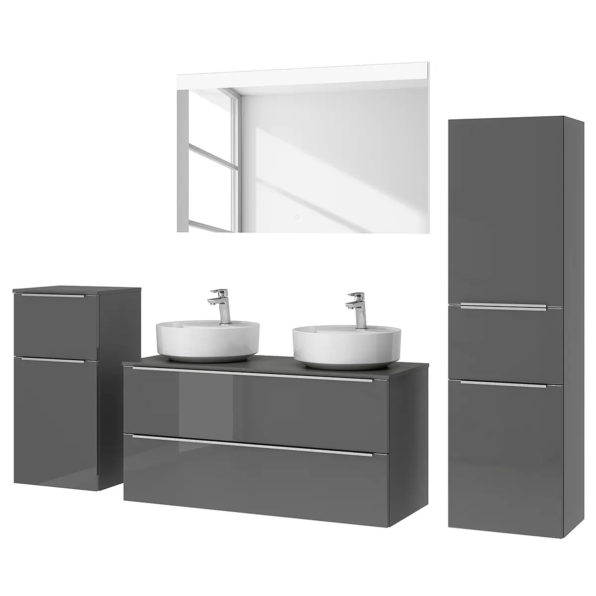 Badezimmerset MYBA XLVI | Grau