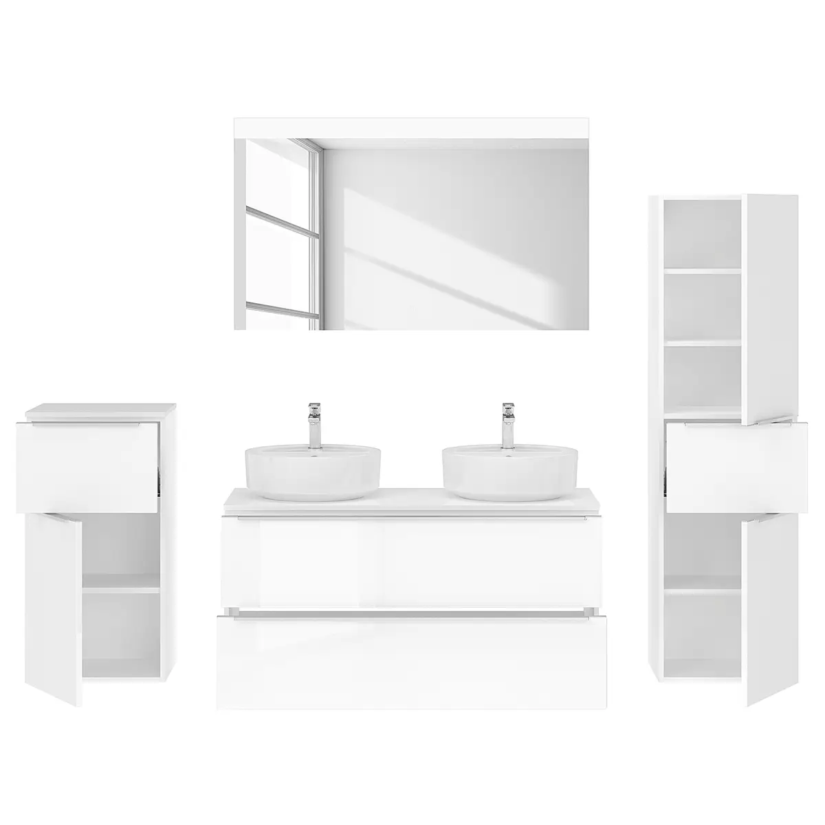 Badezimmerset MYBA XLVI | Weiß