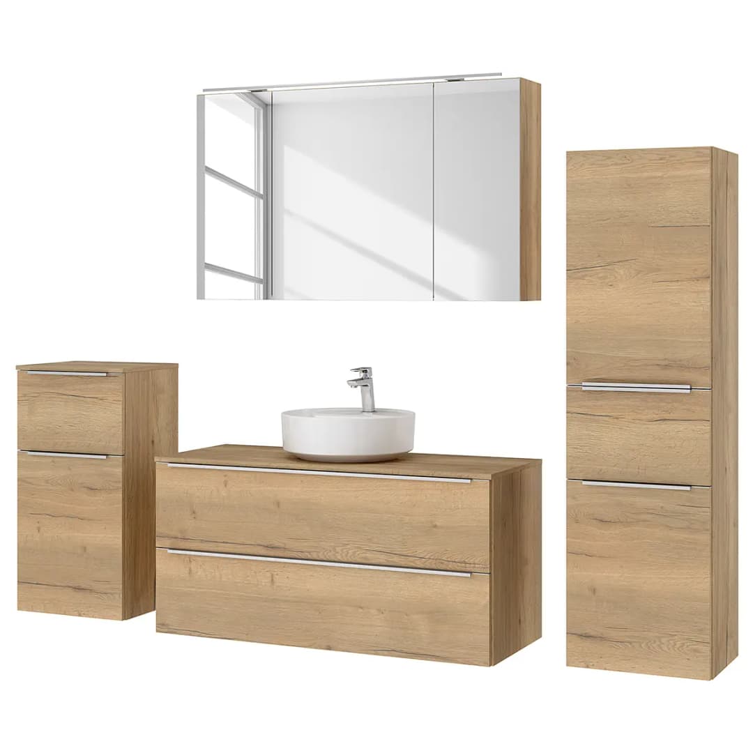 Badezimmerset MYBA XL 4-teilig | Braun