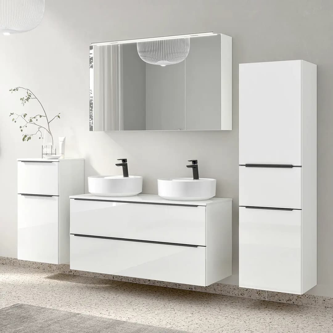 Badezimmerset MYBA XLIX 4-teilig | Weiß