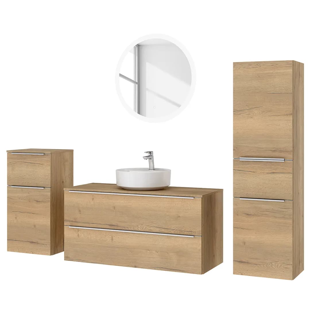 Badezimmerset MYBA LII 4-teilig 210cm | Braun