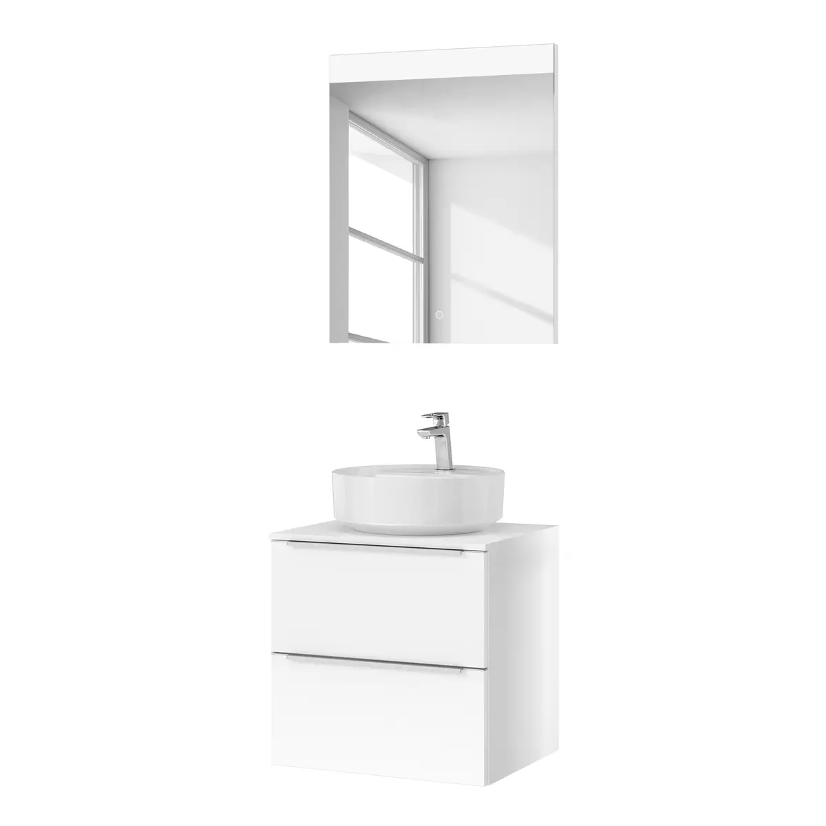 Badezimmerset MYBA XXXIV 2-teilig 60cm | Weiß