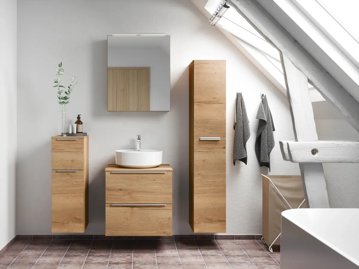 Badezimmerset MYBA XXXVI 2-teilig 60cm | Braun