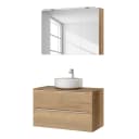 Badezimmerset MYBA XXXVI 2-teilig 100cm Braun/Eiche Dekor