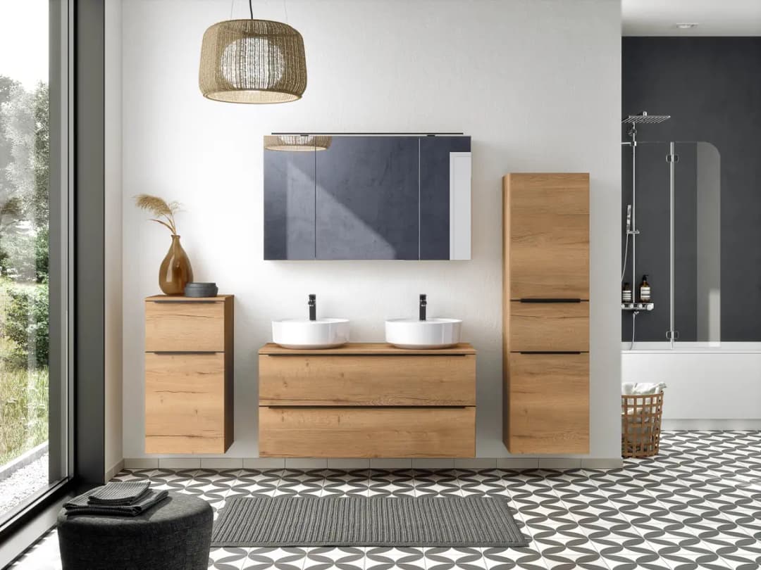 Badezimmerset MYBA XLV 2-teilig | Braun