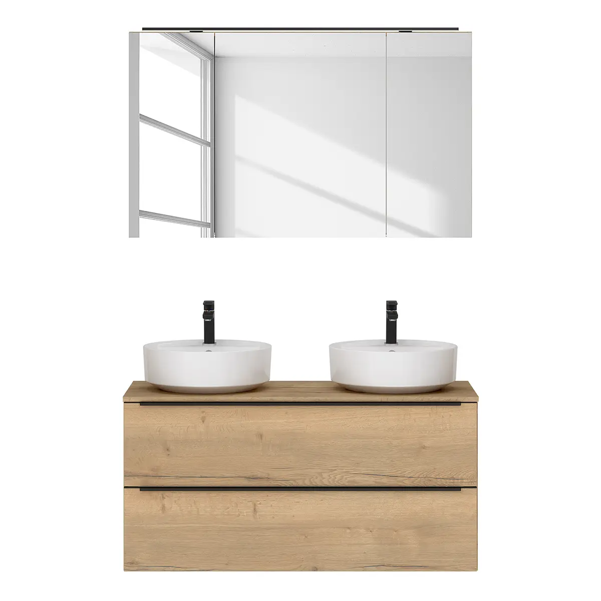 Badezimmerset MYBA XLV 2-teilig | Braun