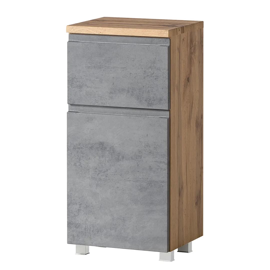 Unterschrank 40cm Grau/Beton Dekor | Grau