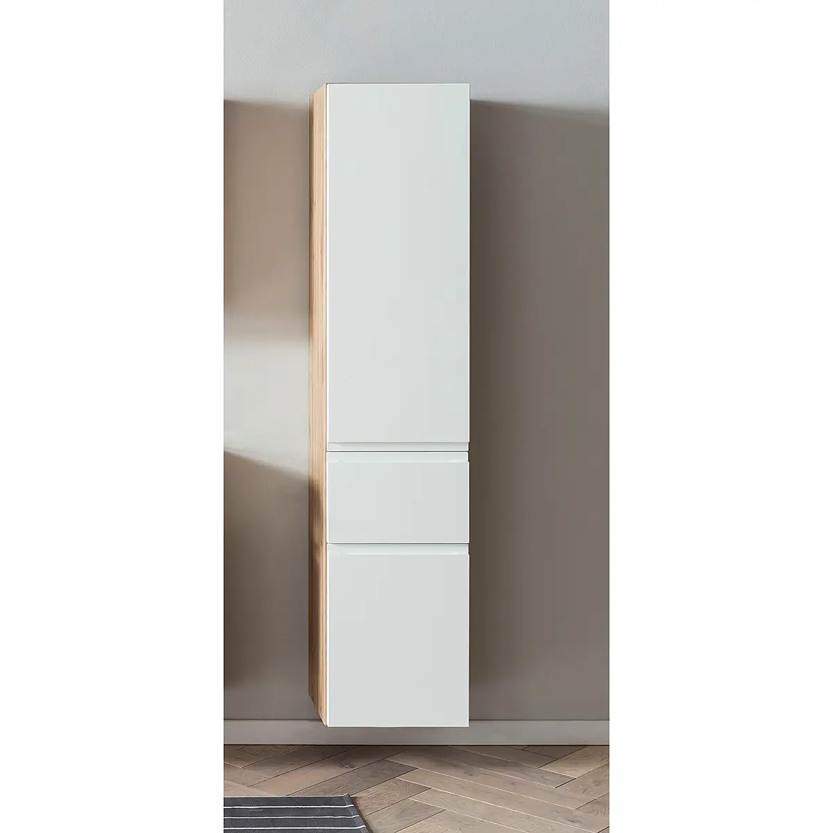 Hochschrank I 40cm Weiß/Matt Weiß | Weiß