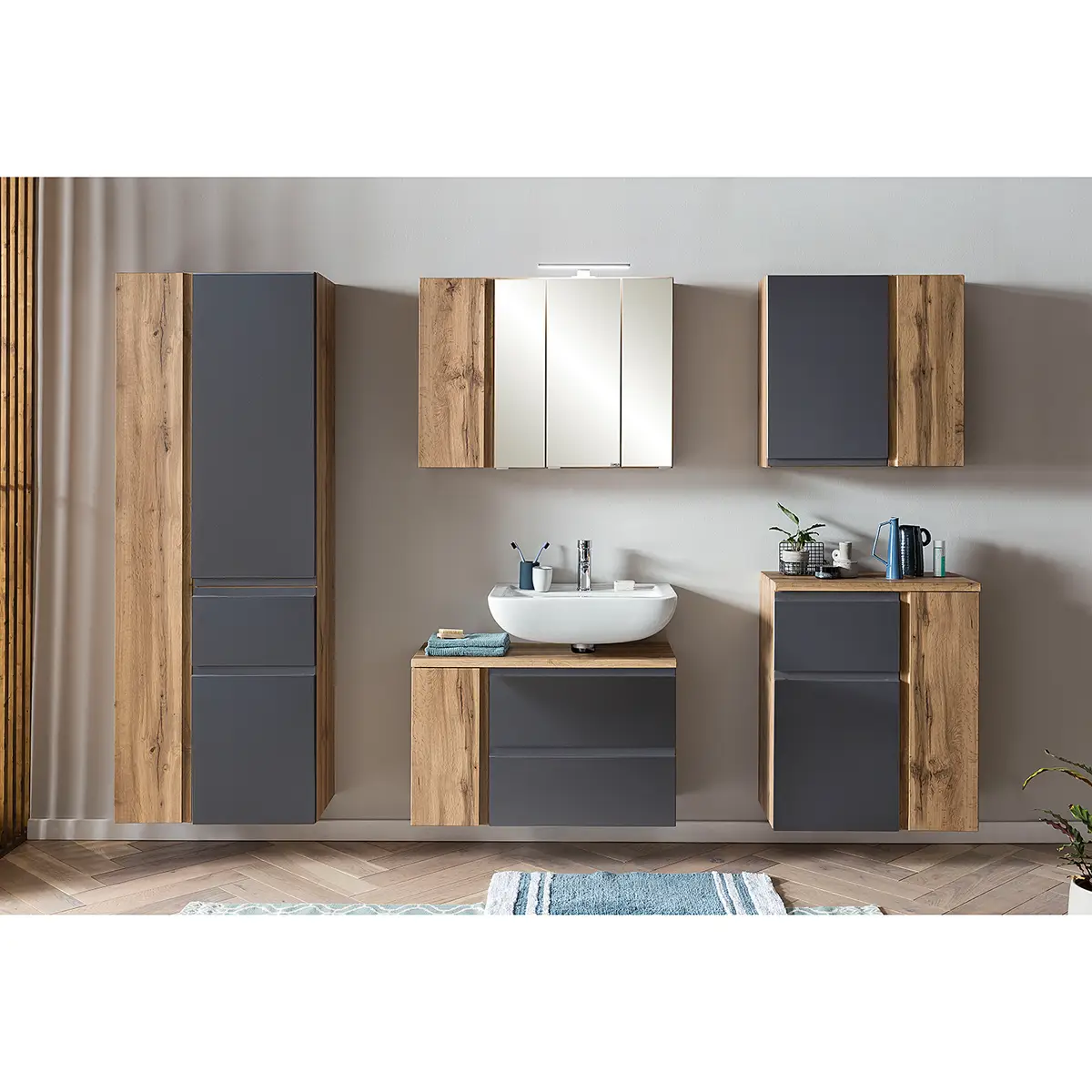Waschbeckenunterschrank II | Grau